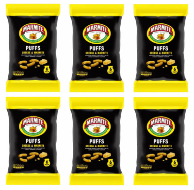 Marmite Cheese & Marmite Puffs 6 x 16.5g PACK OF 6