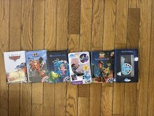 (6)Moonlite Story Reels Frozen,  Toy Story, Monsters Inc, Cars, The Incredibles,