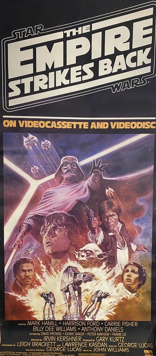 VINTAGE EMPIRE STRIKES BACK VIDEO STORE PROMOTIONAL POSTER | eBay