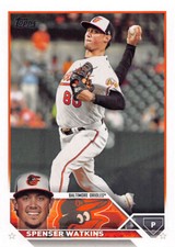 Spenser Watkins 2023 Topps Baseball card Series Two Base #393 Baltimore Orioles
