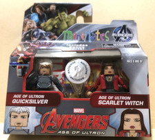 Wanda Bruja Escarlata Mercurio Vengadores MCU Marvel Minimates Paquete de 2 Minifigura