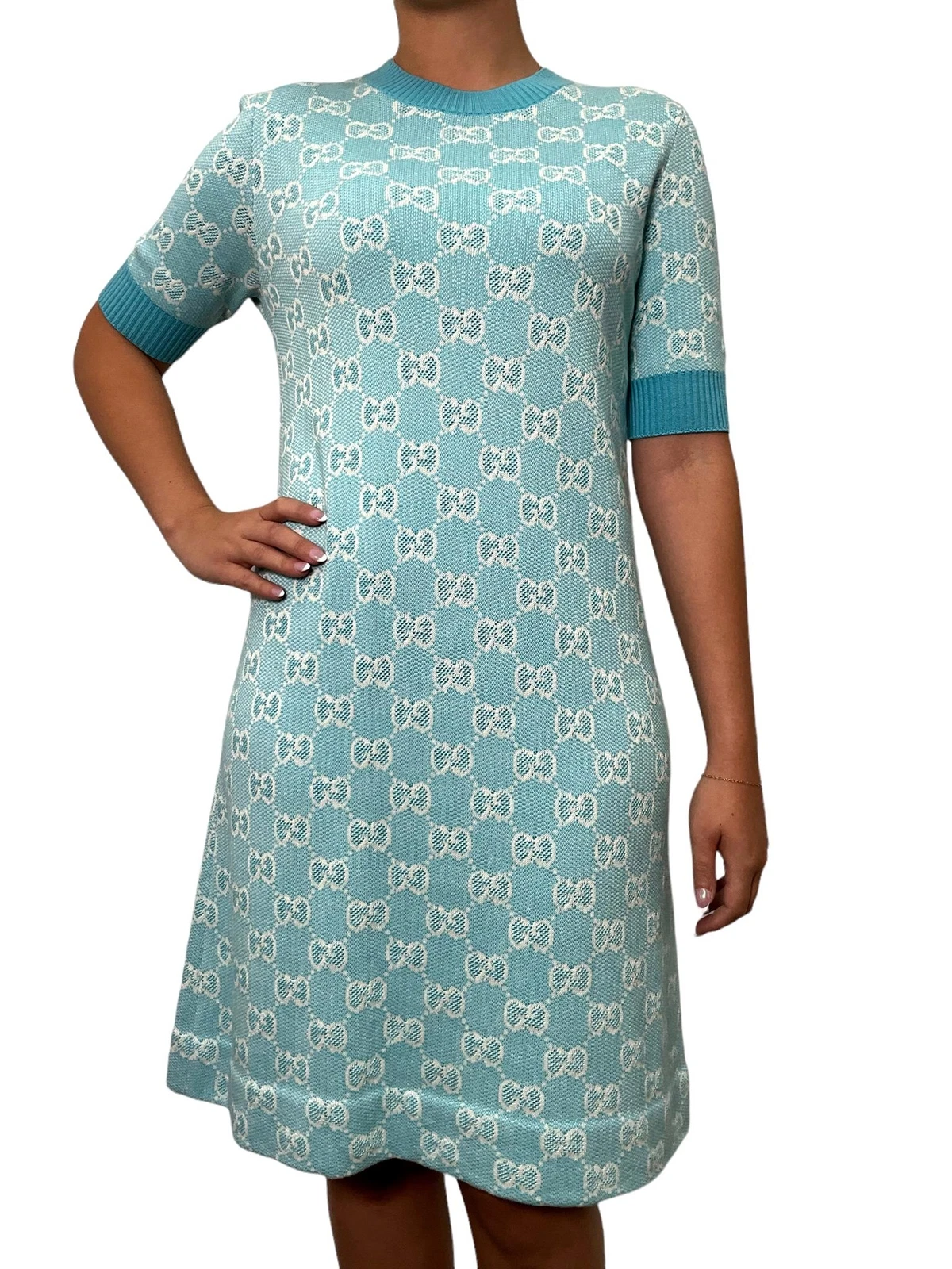 Abito Gucci manica corta logo GG taglia S