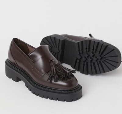 H&M Burgundy Velvet Tassel Loafers BM697_RD5371?hei=1700&crop=0,0  main image 3