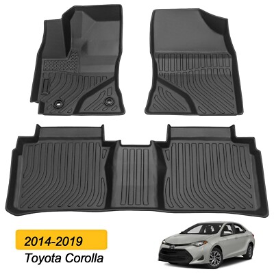For Toyota Corolla Floor Mats Liners All Weather - 2014-2019 OEM Quality Rubber