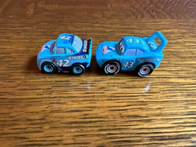 Disney Pixar Cars Diecast Mini Racers Dinoco lot, The King and Cal ...