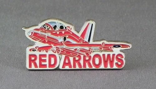 New Red Arrows Hawk Logo & Plane military airplane aeroplane tie pin badge metal - Picture 1 of 1