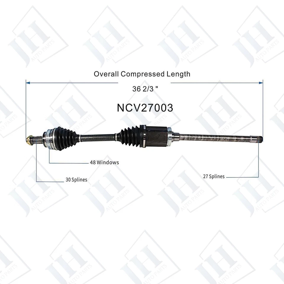 OE Front Right CV Axle Shaft For 2006 07 08 09 10 BMW 525xi 530xi 528i 535i AWD — 第 2/4 张图片