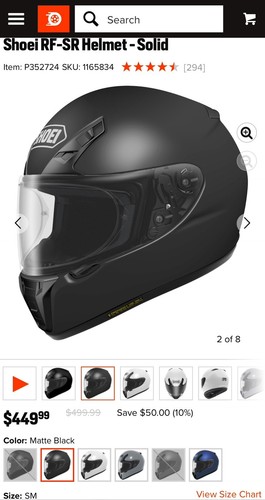 Shoei RF SR Matte Black Racing Motorcycle Helmet Size S w/Cardo &2 Visors - Picture 11 of 12