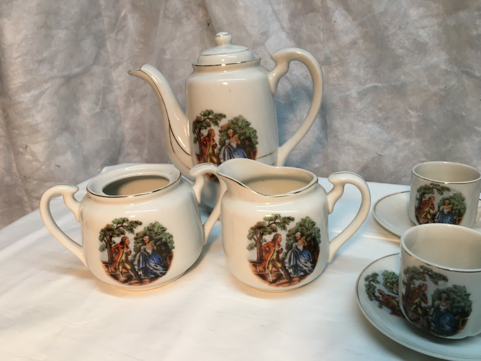 Vtg 1940s Betson's Ware China Hand Painted Tea Set Made in Japan