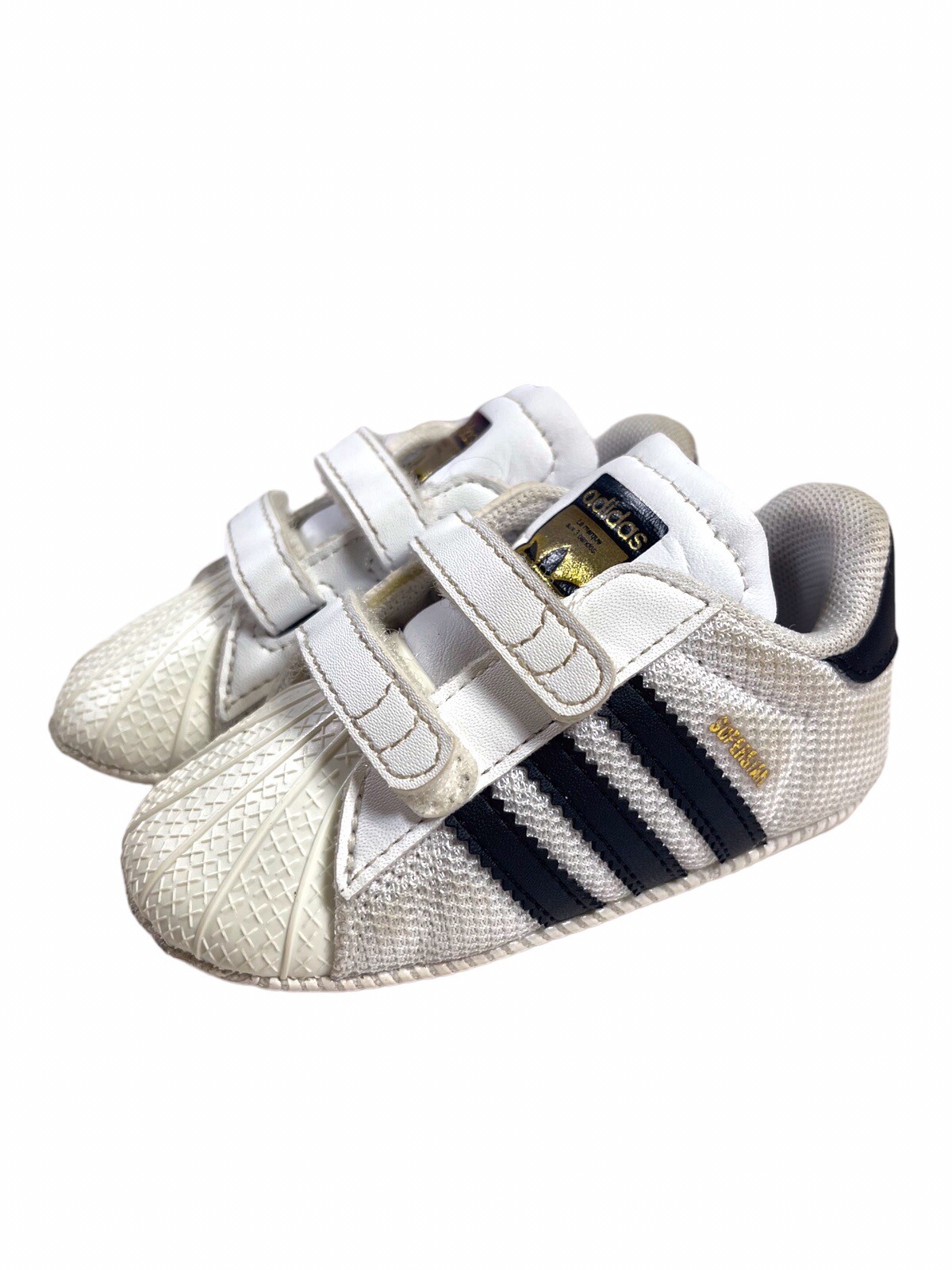 PONY Adidas baby superstar culla scarpe da ginnastica unisex taglia 3k neonati