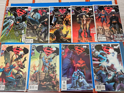 SUPERMAN/BATMAN 9 COMIC LOT BY JEPH LOEB, ED MCGUINNESS - 2003 DC COMICS #1