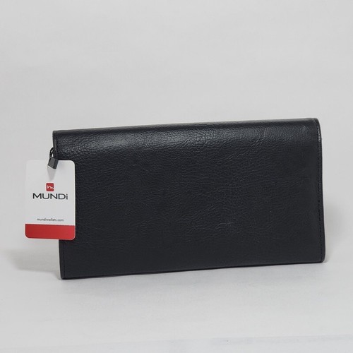 Mundi Black Wallet Credit Card Photo Receipts Coupons Cash Holder Safe Keeper - Bild 3 von 10