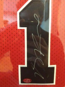 derrick rose framed jersey