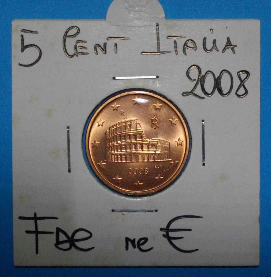 1-2-5- CENT ITALIE 2008 FDC TRES RARE' UNCIRCULATED NOUVEAU ACHAT IMMEDIAT - Photo 3/3