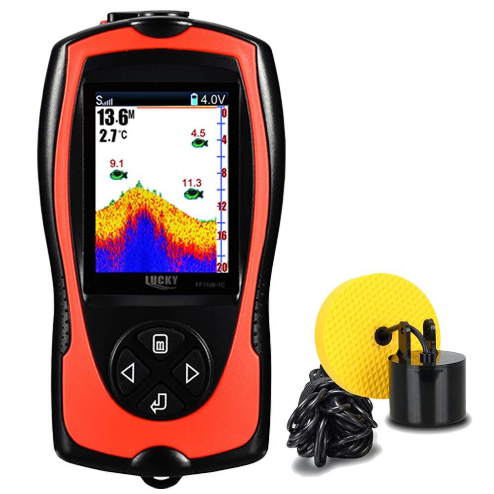 Portable Fish Finder Handheld Kayak Fish Finders Wired Fish Depth Finder Sona...