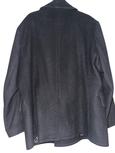 Polo Ralph Lauren da uomo RARA XL VINTAGE nera doppio seno misto lana pesante misto - Foto 2 di 7