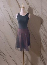 Black and Red sexy Stretchy Skater Dress 8