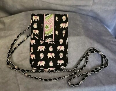 Vera Bradley Cell Phone Crossbody Purse Wallet Interwoven Chain