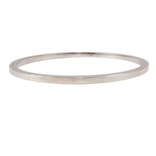 Sterling Silver Plain Smooth Bangle Bracelet