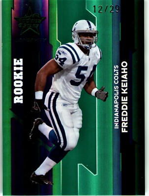 2006 Leaf Rookies and Stars Longevity Target Emerald #139 Freddie Keiaho RC /29