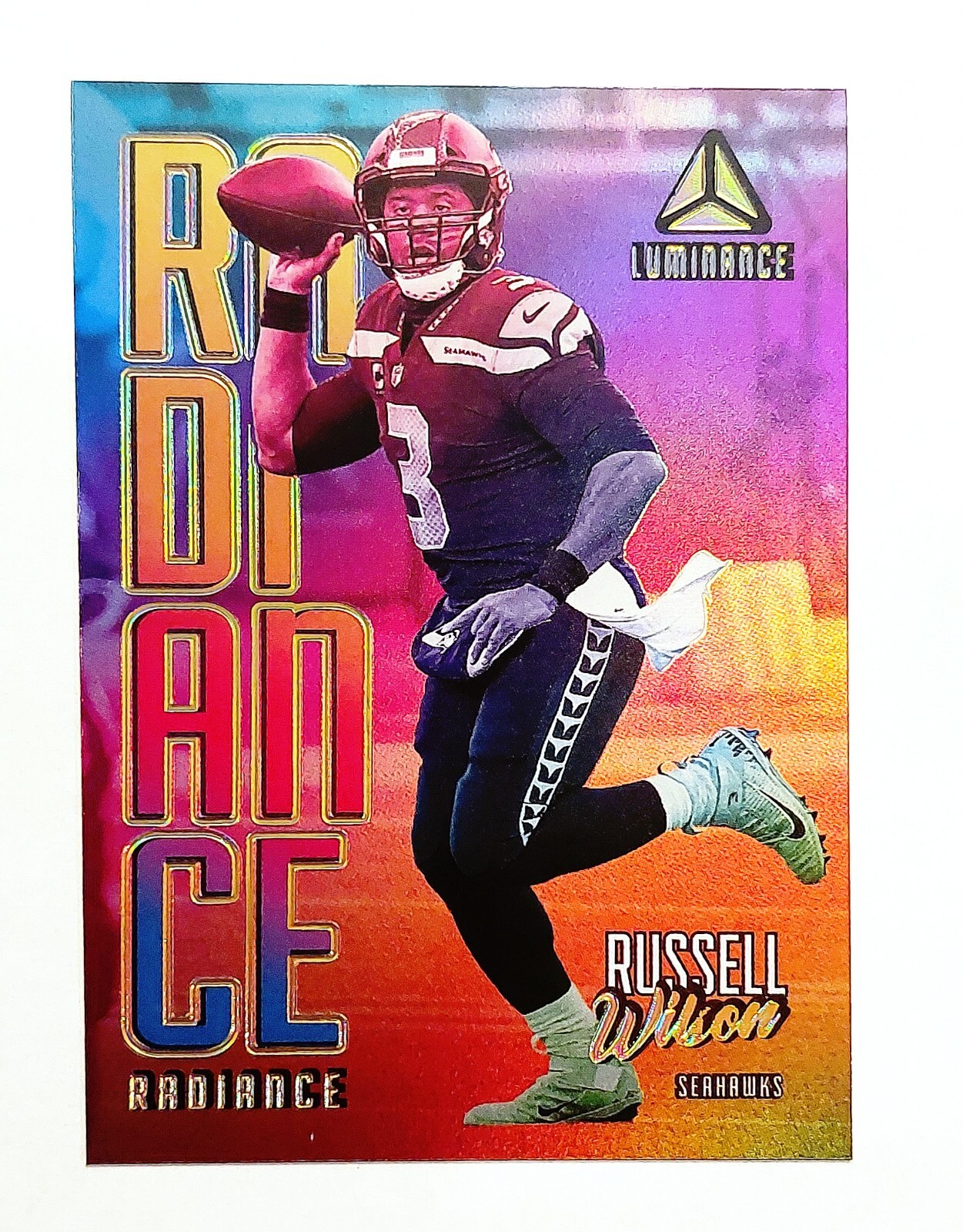 2021 Panini Luminance Russell Wilson Radiance SSP Case Hit R-RW Seahawks