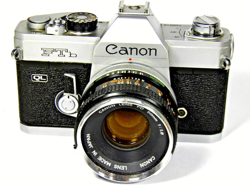 FOTOAPPARAT CANON FTb MIT OBJEKTIV CANON FD 1,8/50 mm NEUWERTIG GETESTET 1A!