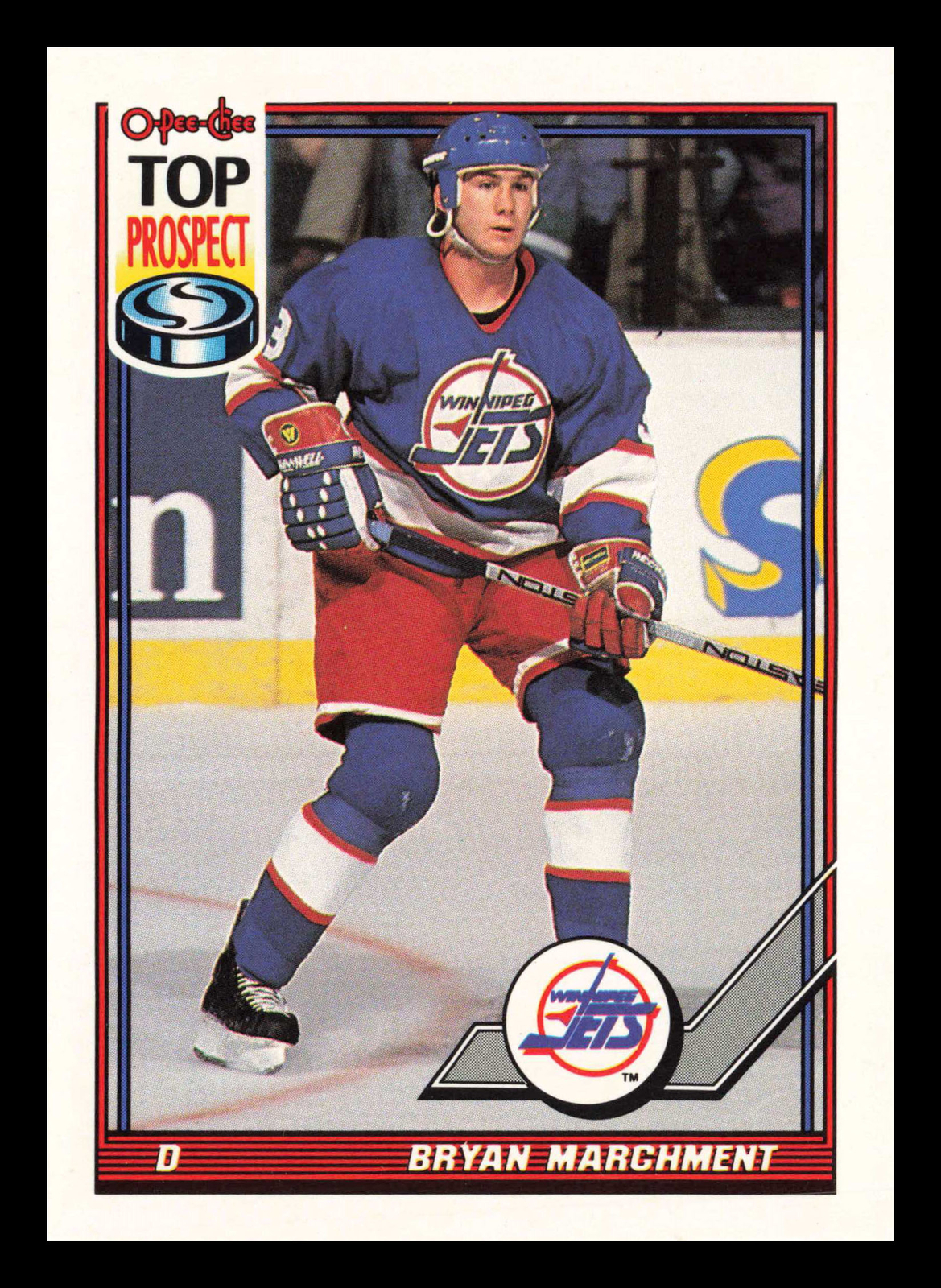 Bryan Marchment #116 1991-92 O-Pee-Chee Winnipeg Jets