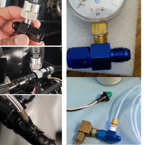 6 AN Straight Fitting Adapter AN6 Male to Female 1/8" NPT Gauge Port Fuel Hose - Picture 4 of 11