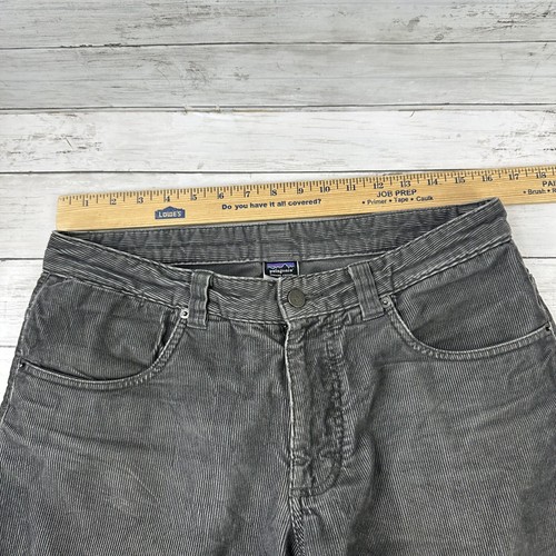 Vintage Patagonia Mens 32x29 Straight Leg Corduroy Chino Pants Gray Cotton - Picture 11 of 14