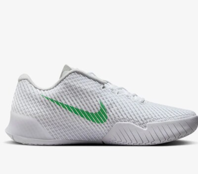 Nike ホワイト/グリーン25cm Size 9 - NikeCourt Air Zoom Vapor 11 HC White Kelly Green W for