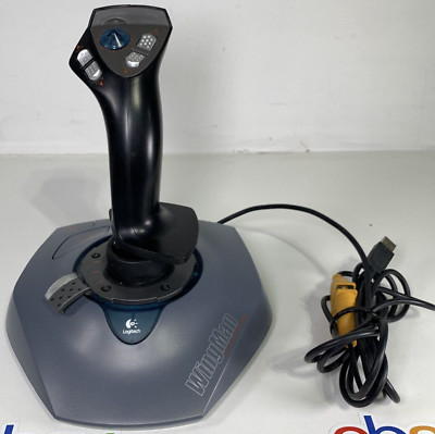 Logitech Wingman Extreme 3D Twist Handle Game Joystick Controller USB - TESTED