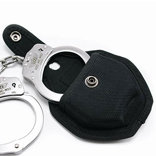 Heavy Duty Nylon Open Top Handcuff Case w/ Metal Pocket Clip & Key