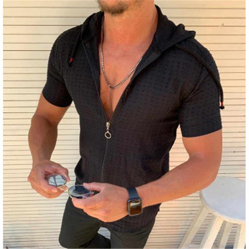 Short Sleeve Zip Soft Sports T Shirt