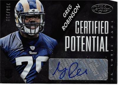 Greg Robinson autographed football card 2014 Panini Potential Rookie Foil #PGR
