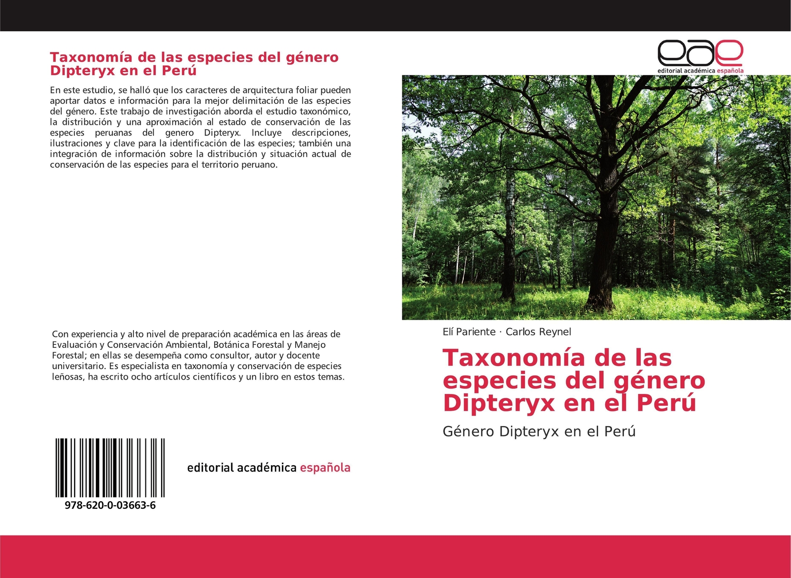Thumbnail - Taxonomía De Las Especies Del Género Dipteryx En El Perú Elí Pariente