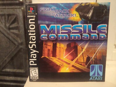 MISSILE COMMAND PlayStation PS1 Game Original Instruction Booklet Manual *ONLY*