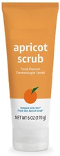 Apricot Scrub Facial Cleanser, 6 Ounce (Previously Solimo)