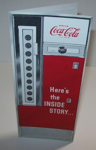 Coca-Cola 1961 Soda Bottle Cooler Brochure Vending Machine Original Flyer Coke