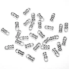 LOTS Sterling Silver 925 2.4mm Hole CRIMP END CAPS for Chains, Cords and Leather