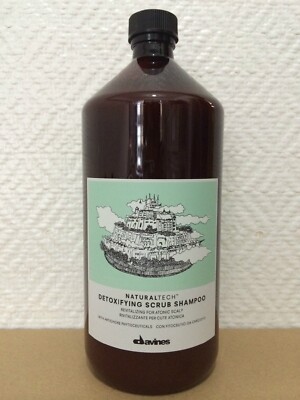 DAVINES NATURALTECH DETOXIFYING SCRUB SHAMPOO 33.8oz / 1000ml