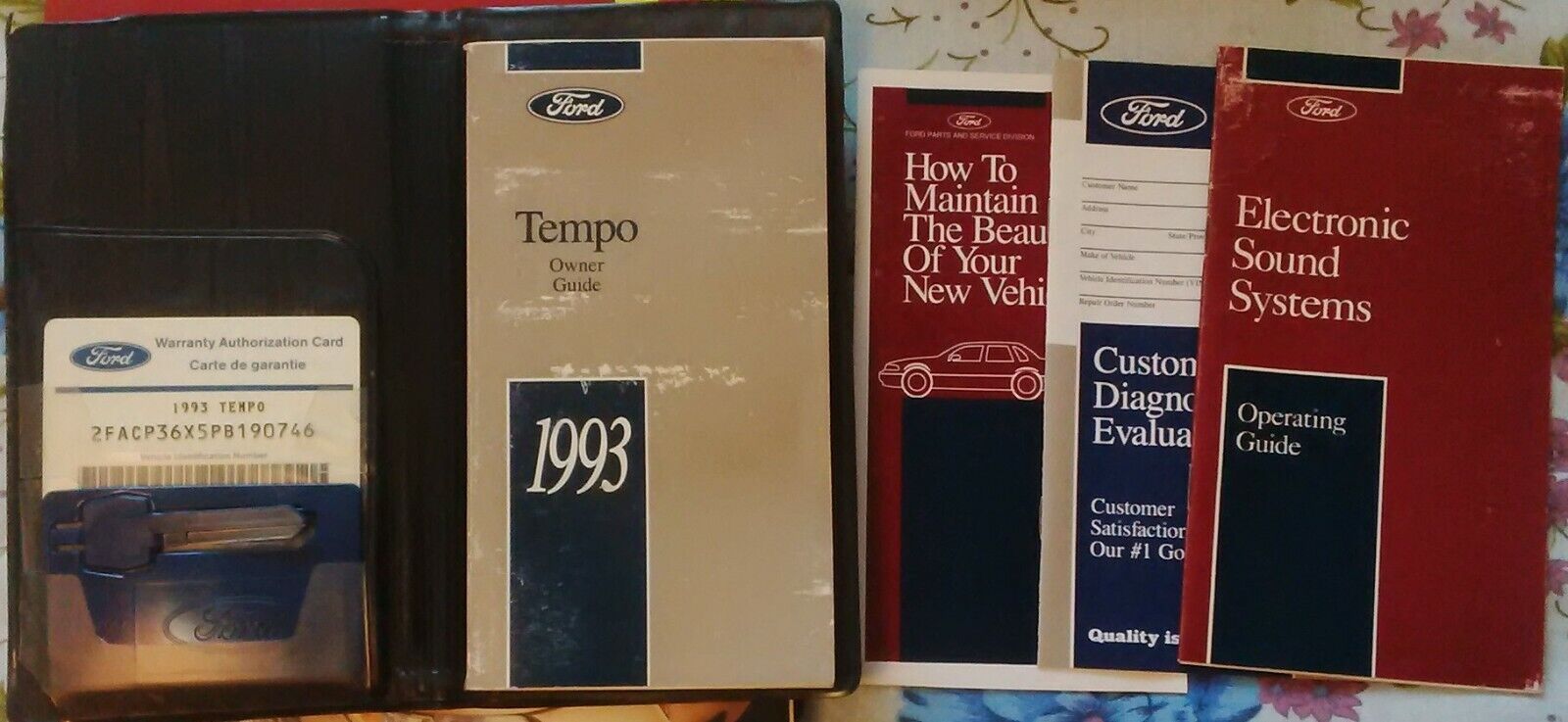 1993 Ford 35% OFF Bargain Tempo Owners Manual