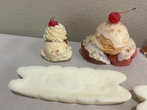 Vintage Decorative Wax Ice Cream Sundays Candles?? - Picture 7 of 9