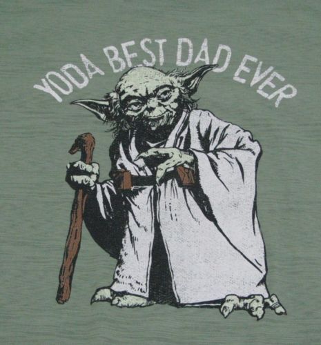 Star Wars Yoda Best Dad Ever Herren Grafik T-Shirt Small Neu mit Etikett - Bild 2 von 2