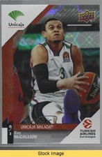 2017-18 Upper Deck Euroleague Rainbow Ray McCallum #35 READ he7