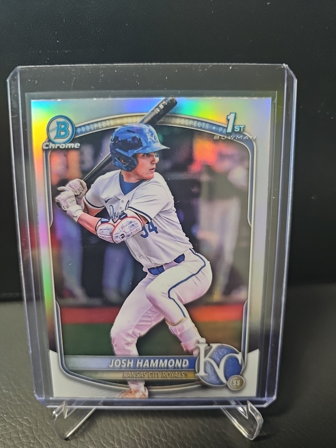 Josh Hammond 2025 Bowman Draft Chrome 1st Refractor #BDC-185 Kansas City Royals