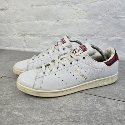 Adidas Stan Smith Sneaker weiß burgund UK 9,5 CQ2195