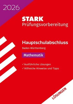STARK Lösungen zu Mathematik - Hauptschulabschluss 2026 BW - Prüfungsvorberei...