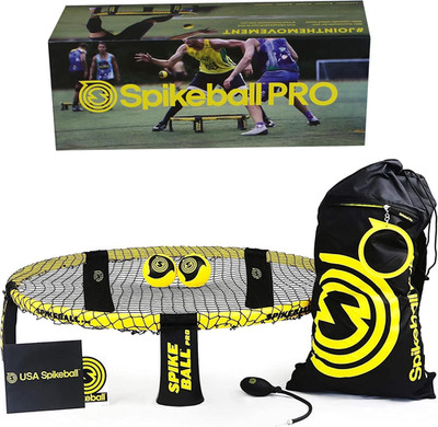 Spikeball Pro Kit (Tournament Edition) - Includes Upgraded Stronger Playing Net,