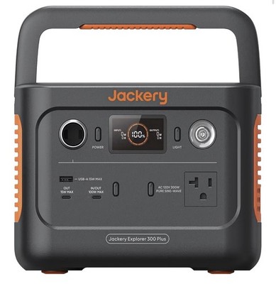 New Jackery Explorer 300 Plus Power Station 288Wh LiFePO4 Battery 300W AC Outlet