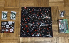 GamerSupps Lot Bundle Pins Buttons Towel Keychain Fingerboard 